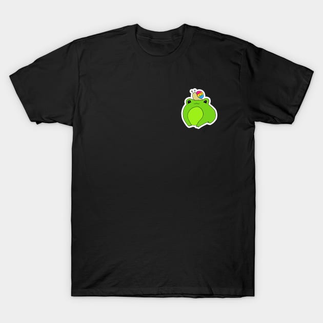 pansexual pride frog T-Shirt by Gumdrop